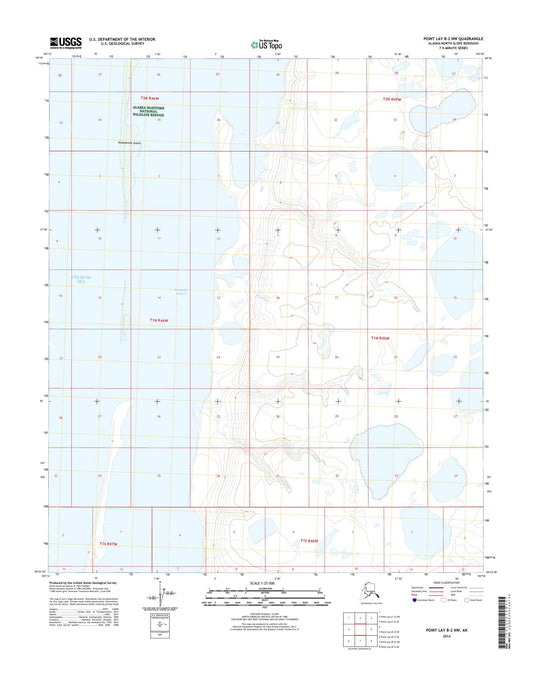 Point Lay B-2 NW Alaska US Topo Map Image