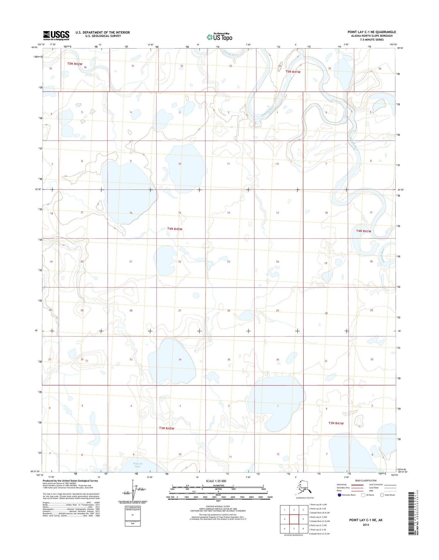 Point Lay C-1 NE Alaska US Topo Map – MyTopo Map Store