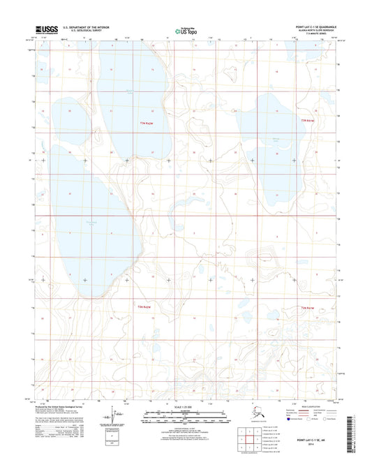 Point Lay C-1 SE Alaska US Topo Map Image