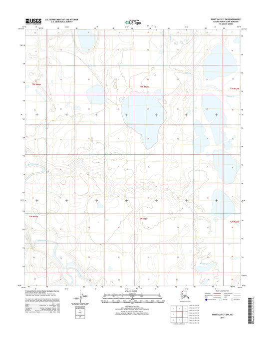 Point Lay C-1 SW Alaska US Topo Map Image
