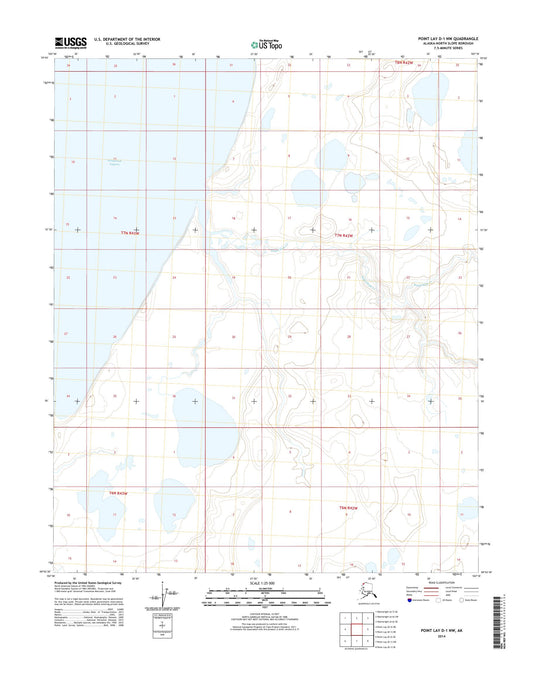 Point Lay D-1 NW Alaska US Topo Map Image