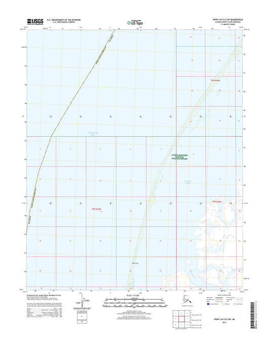 Point Lay D-2 SW Alaska US Topo Map Image