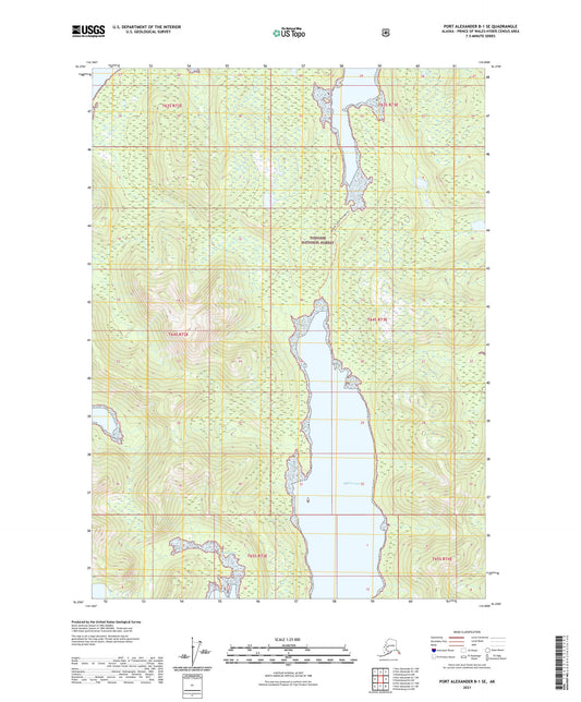 Port Alexander B-1 SE Alaska US Topo Map Image