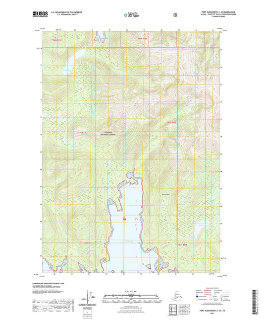 Port Alexander C-1 SE Alaska US Topo Map Image