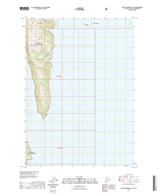 Port Alexander C-2 SW Alaska US Topo Map Image