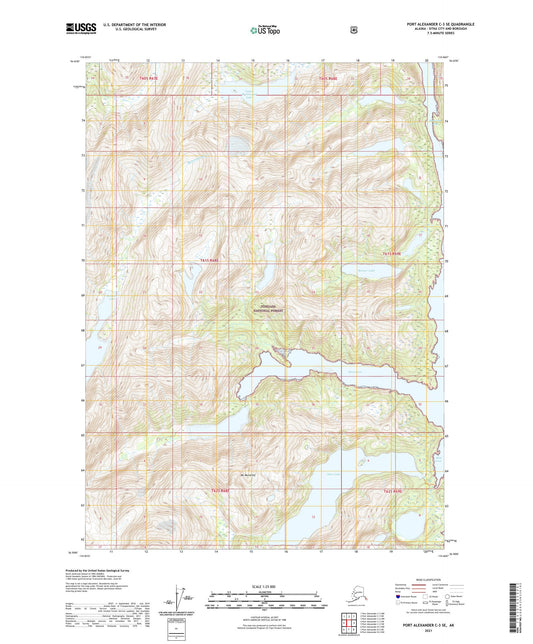 Port Alexander C-3 SE Alaska US Topo Map Image
