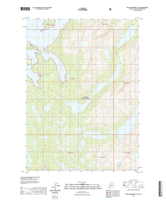 Port Alexander C-3 SW Alaska US Topo Map Image