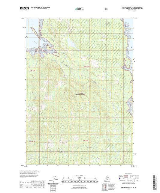 Port Alexander D-1 SE Alaska US Topo Map Image