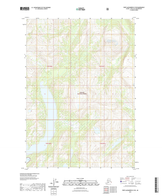 Port Alexander D-3 SW Alaska US Topo Map Image