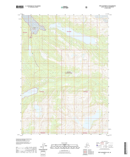 Port Alexander D-4 NE Alaska US Topo Map Image