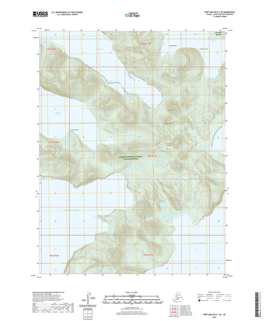 Port Moller A-1 SE Alaska US Topo Map Image