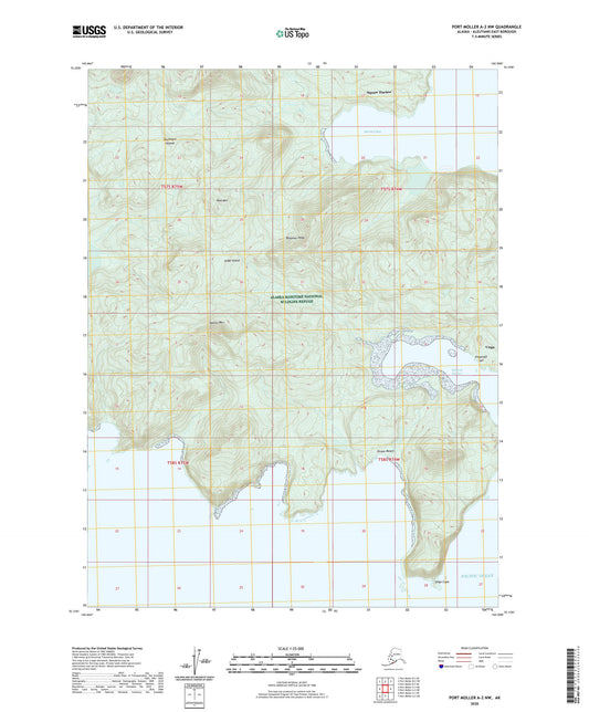 Port Moller A-2 NW Alaska US Topo Map Image