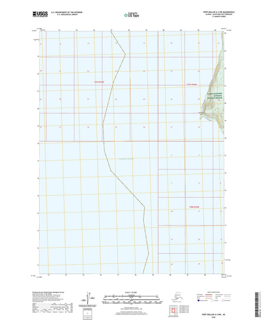 Port Moller A-3 NW Alaska US Topo Map Image