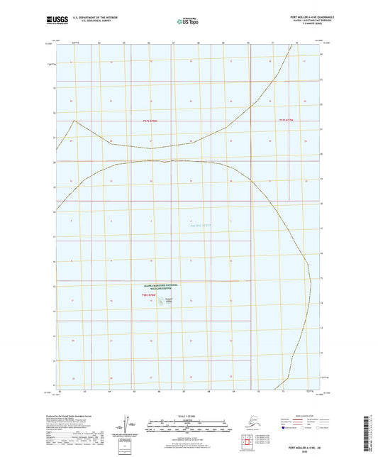 Port Moller A-4 NE Alaska US Topo Map Image