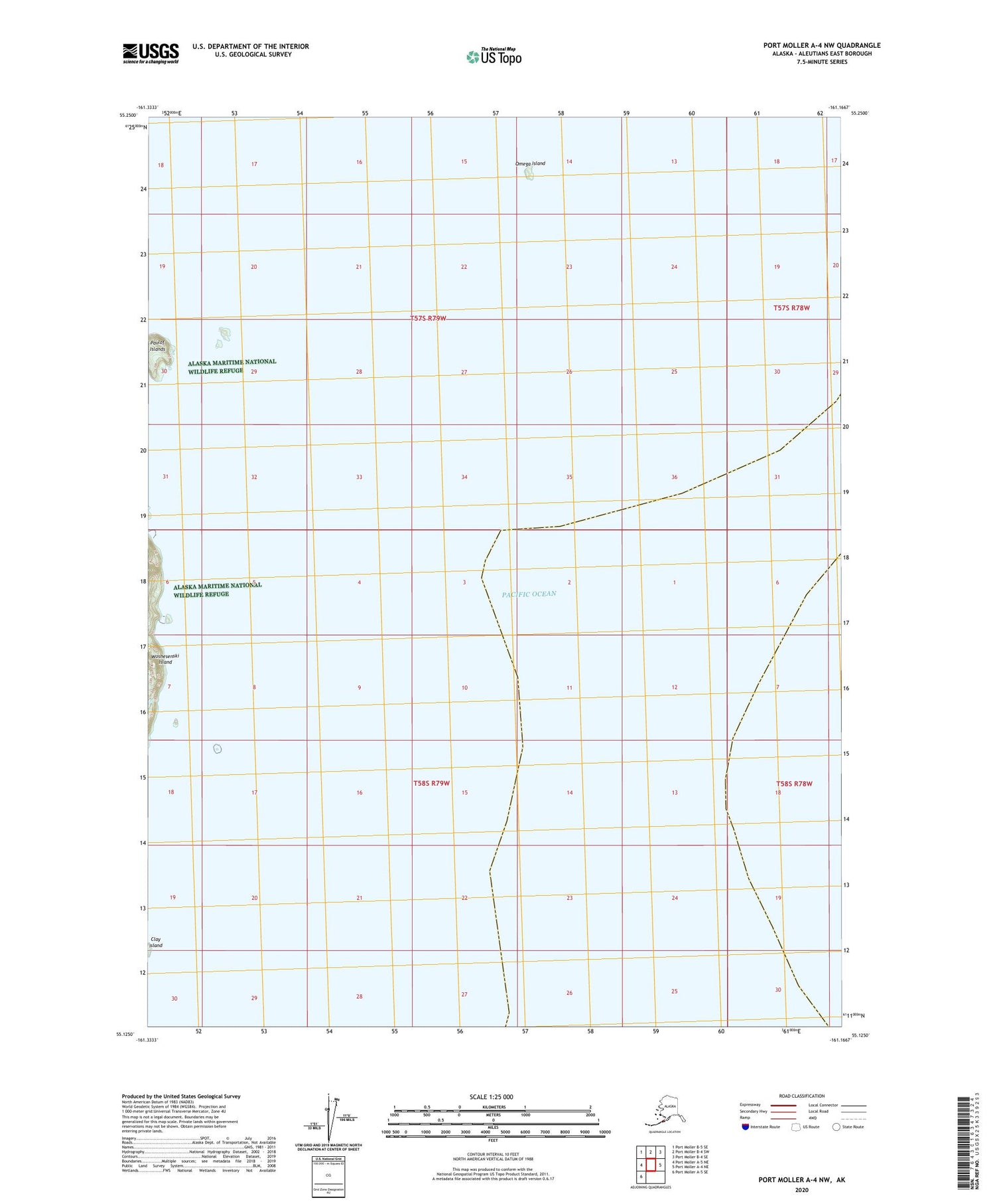 Port Moller A-4 NW Alaska US Topo Map Image