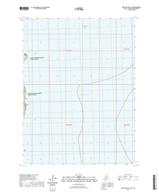Port Moller A-4 NW Alaska US Topo Map Image