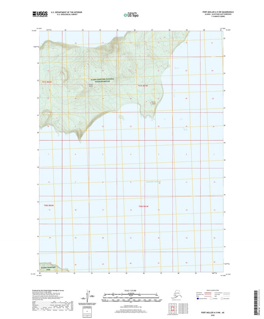 Port Moller A-5 NW Alaska US Topo Map Image