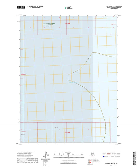 Port Moller A-5 SE Alaska US Topo Map Image