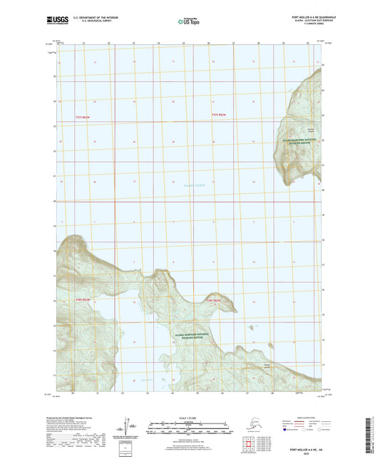 Port Moller A-6 NE Alaska US Topo Map Image