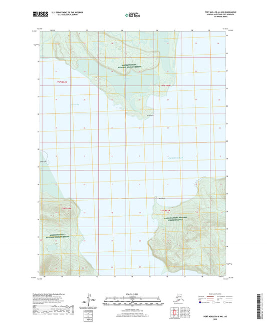 Port Moller A-6 NW Alaska US Topo Map Image