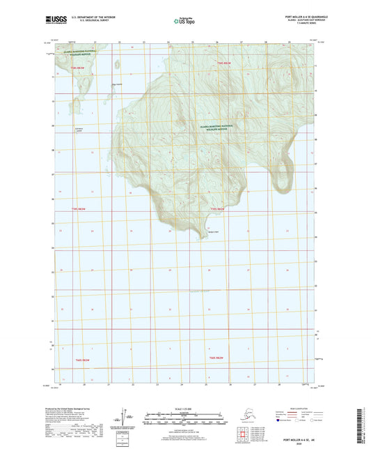 Port Moller A-6 SE Alaska US Topo Map Image