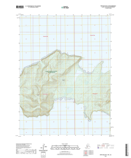 Port Moller B-1 NW Alaska US Topo Map Image