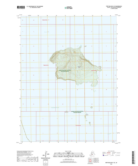 Port Moller B-1 SE Alaska US Topo Map Image
