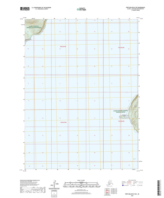 Port Moller B-2 NE Alaska US Topo Map Image
