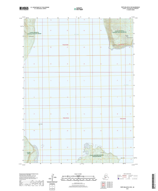 Port Moller B-2 NW Alaska US Topo Map Image