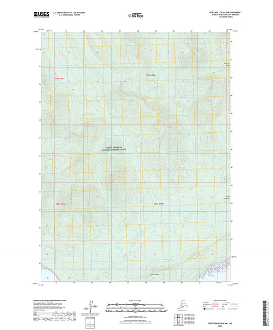 Port Moller B-4 NW Alaska US Topo Map Image