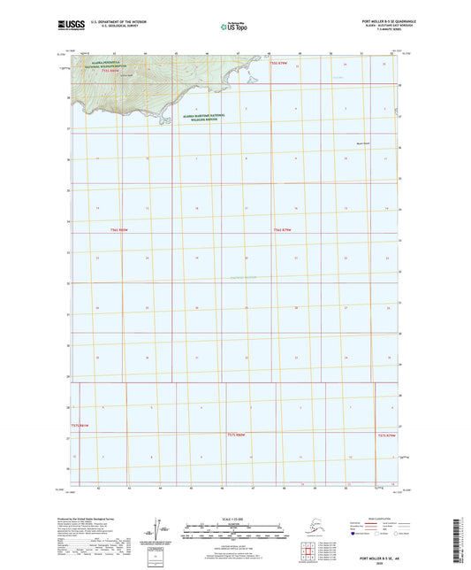 Port Moller B-5 SE Alaska US Topo Map Image