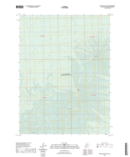 Port Moller B-6 NW Alaska US Topo Map Image