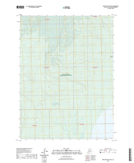Port Moller B-6 SW Alaska US Topo Map Image
