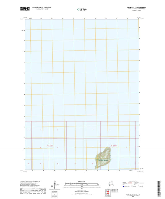 Port Moller C-1 SE Alaska US Topo Map Image