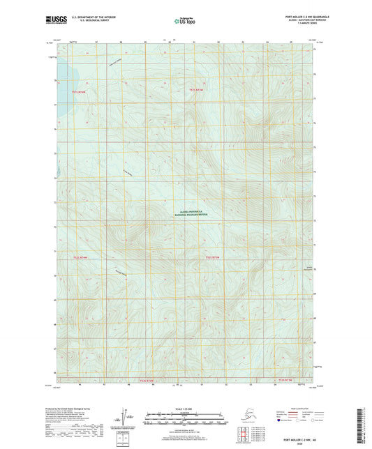 Port Moller C-2 NW Alaska US Topo Map Image