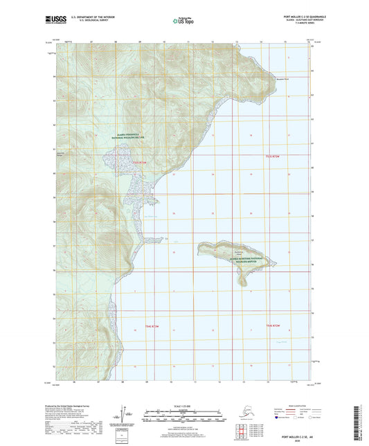 Port Moller C-2 SE Alaska US Topo Map Image