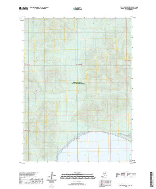 Port Moller C-3 SW Alaska US Topo Map Image