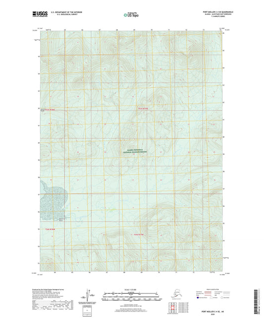 Port Moller C-4 SE Alaska US Topo Map Image