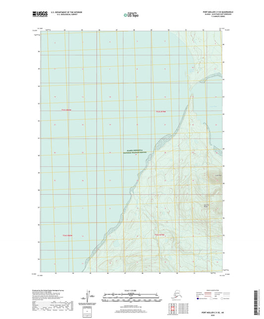 Port Moller C-5 SE Alaska US Topo Map Image