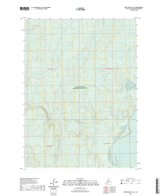 Port Moller C-6 SE Alaska US Topo Map Image
