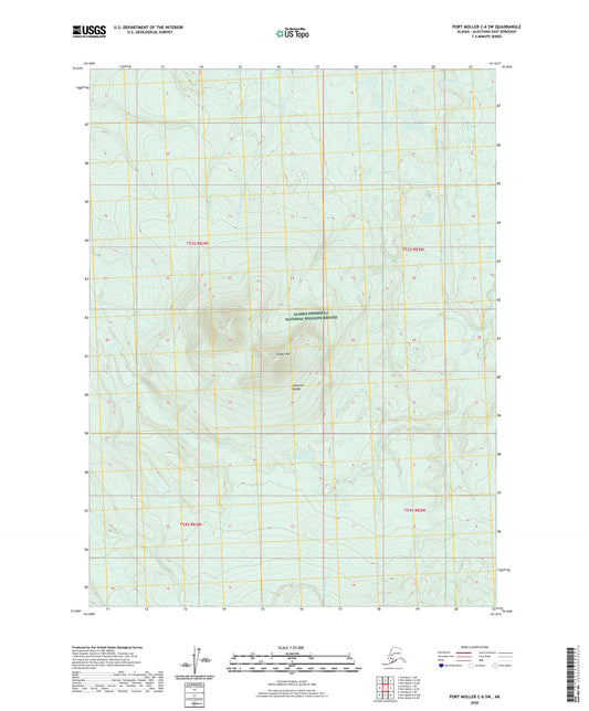 Port Moller C-6 SW Alaska US Topo Map Image
