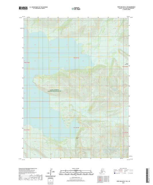 Port Moller D-1 SW Alaska US Topo Map Image