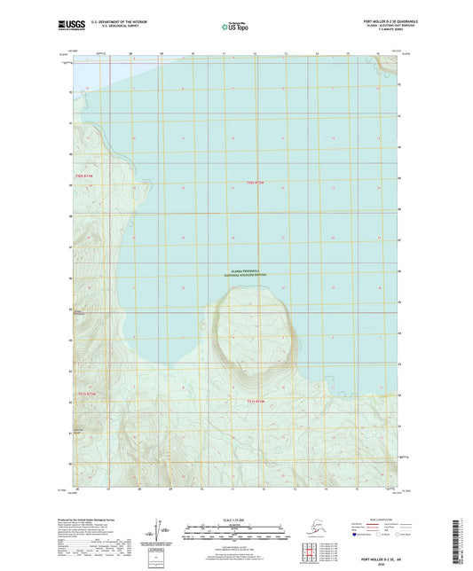 Port Moller D-2 SE Alaska US Topo Map Image