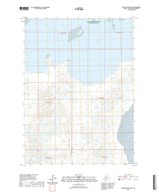 Port Moller D-4 NE Alaska US Topo Map Image