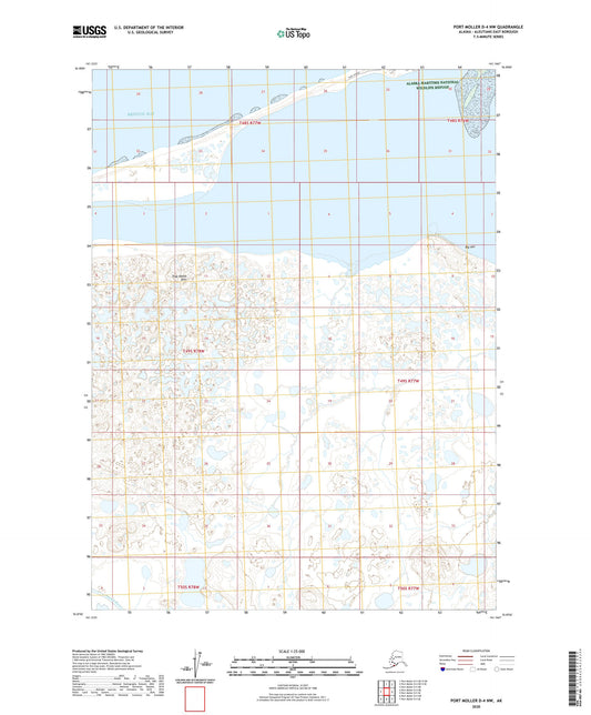 Port Moller D-4 NW Alaska US Topo Map Image