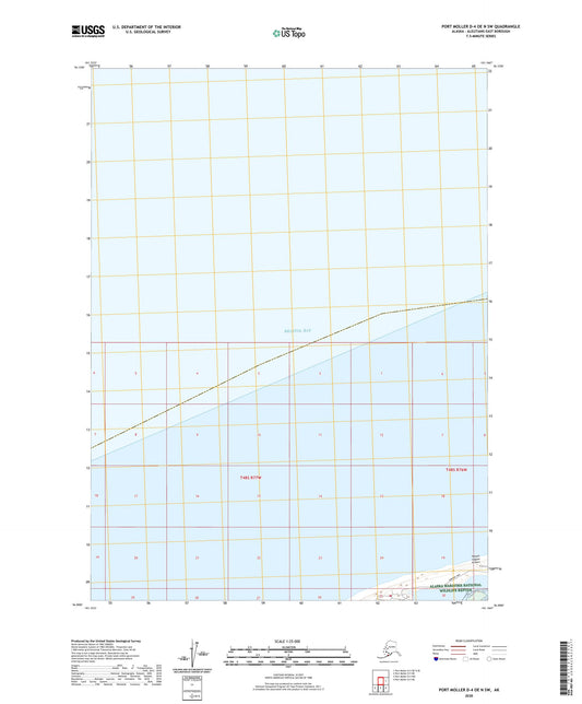 Port Moller D-4 OE N SW Alaska US Topo Map Image