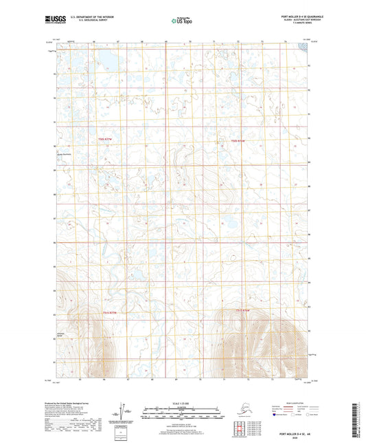 Port Moller D-4 SE Alaska US Topo Map Image
