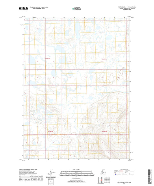 Port Moller D-4 SW Alaska US Topo Map Image