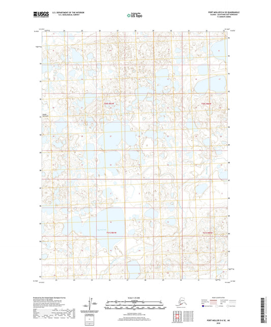 Port Moller D-6 SE Alaska US Topo Map Image