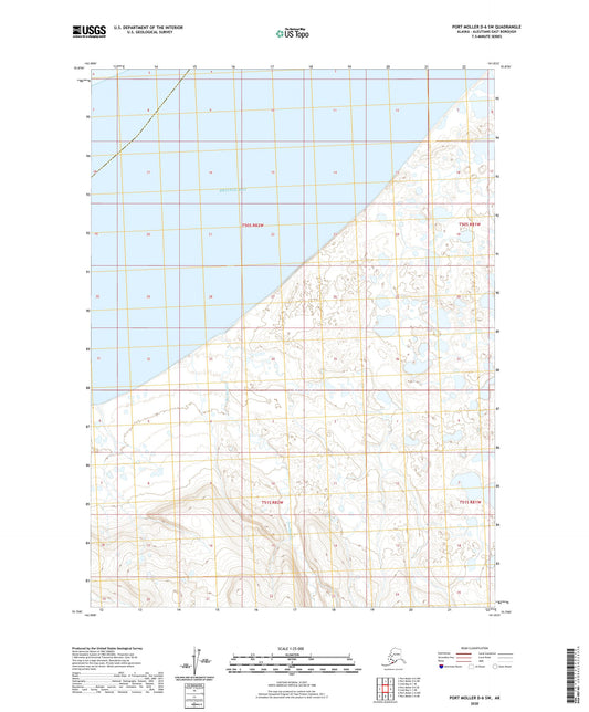 Port Moller D-6 SW Alaska US Topo Map Image
